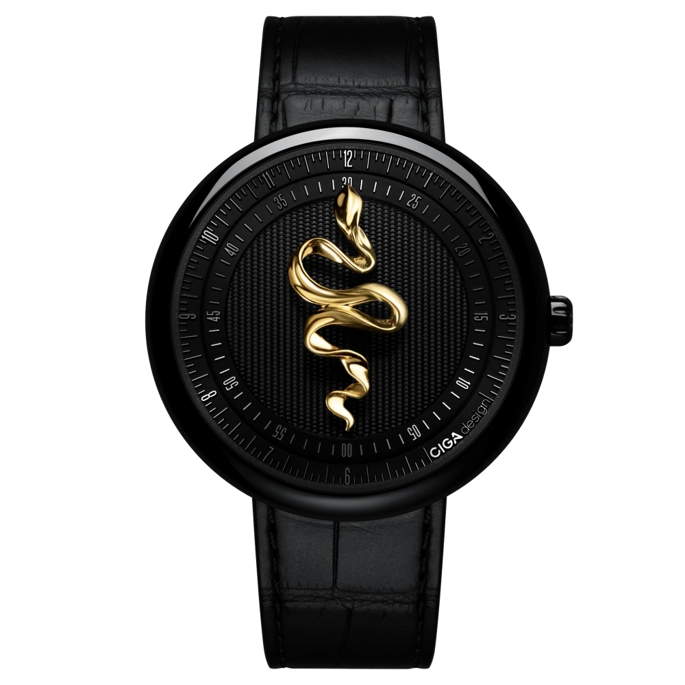CIGA design Uhr U037-BB01-W1B Automatik Legende der Schlange mit Anhänger