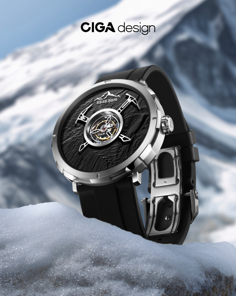 CIGA Design Uhr U053-TT02-6B Tourbillon Mount Everest Summit Titan