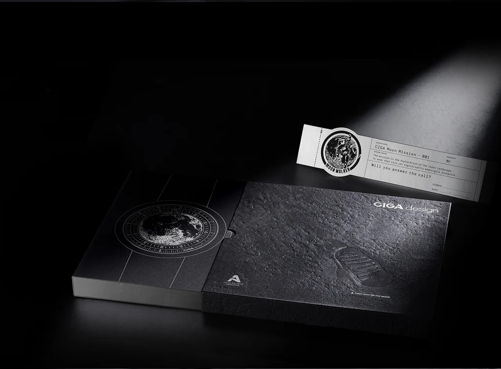 CIGA design Uhr U055-TIGR-6B schweizer-Automatikwerk Moon Walker Edition Titan