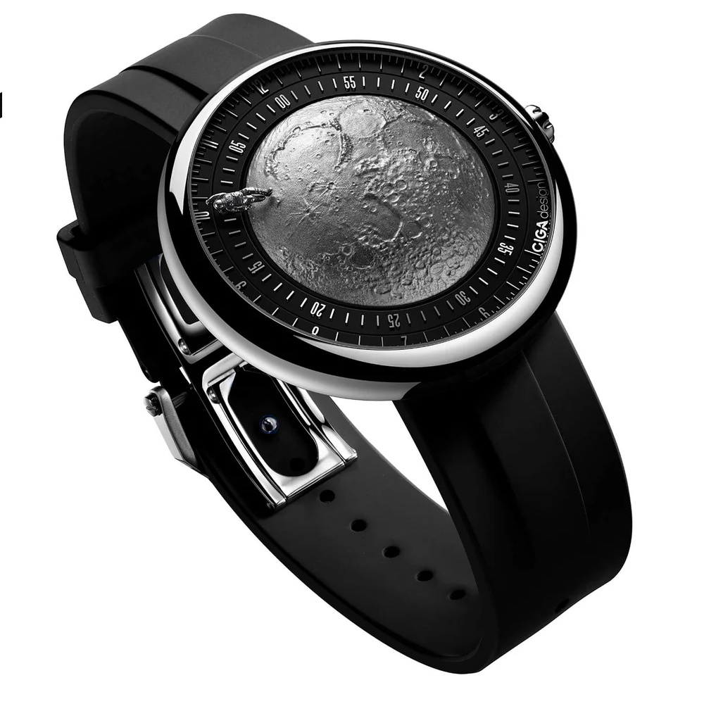 CIGA design Uhr U055-TIGR-6B schweizer-Automatikwerk Moon Walker Edition Titan