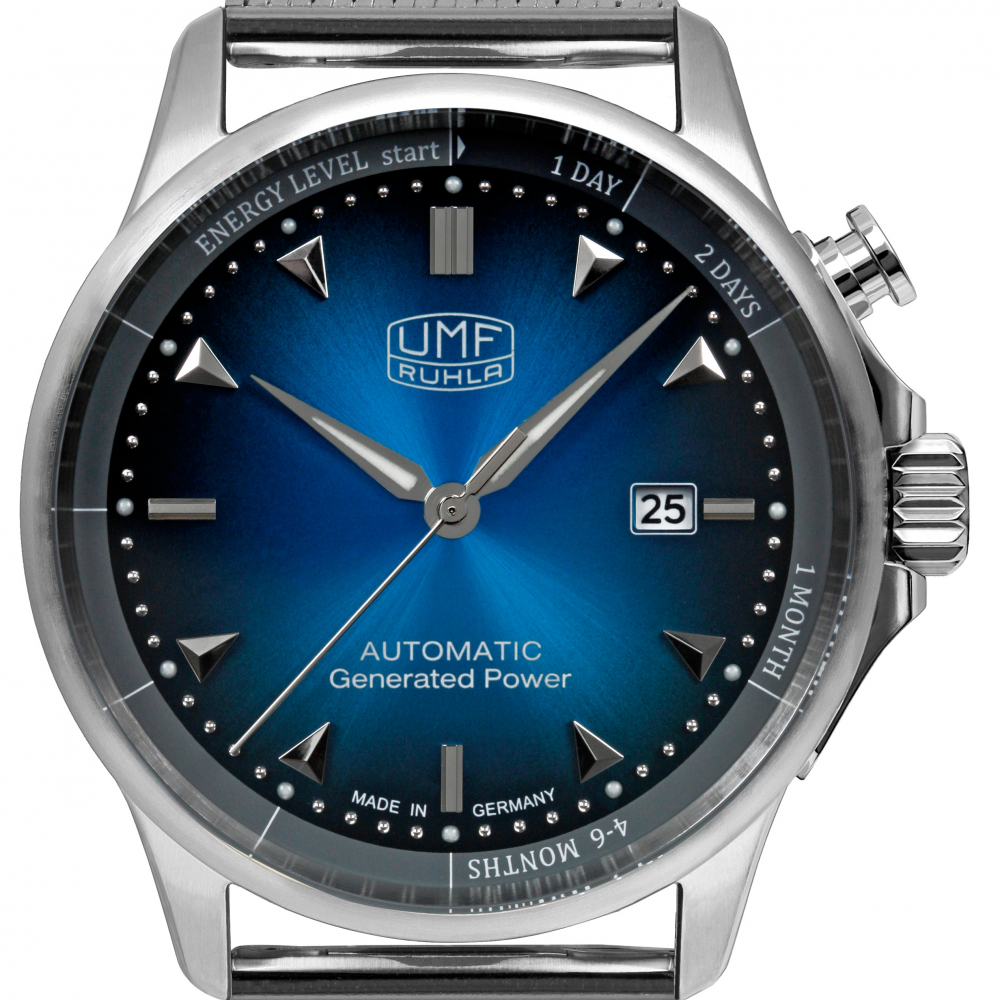 UMF Ruhla 1062M-3 Automatik-Kinetic, Armbanduhr Saphirglas, 42mm