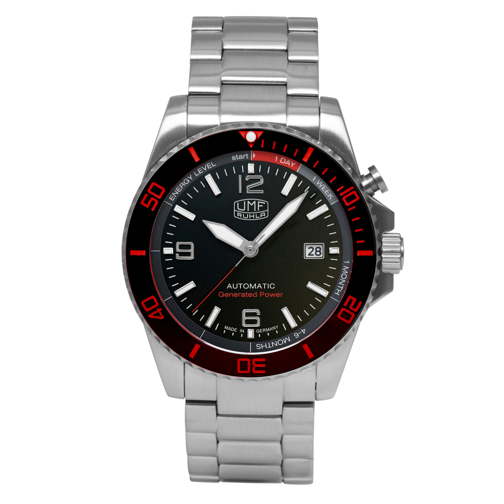 UMF Ruhla 1072M-2 Automatik-Kinetic, Armbanduhr Saphirglas, 42mm