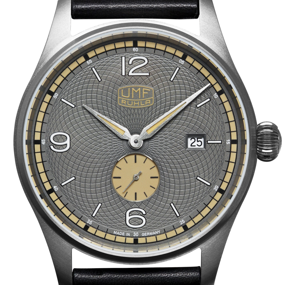 UMF Ruhla 1136-2, Titan, Quarz, Saphirglas, Armbanduhr, 42mm