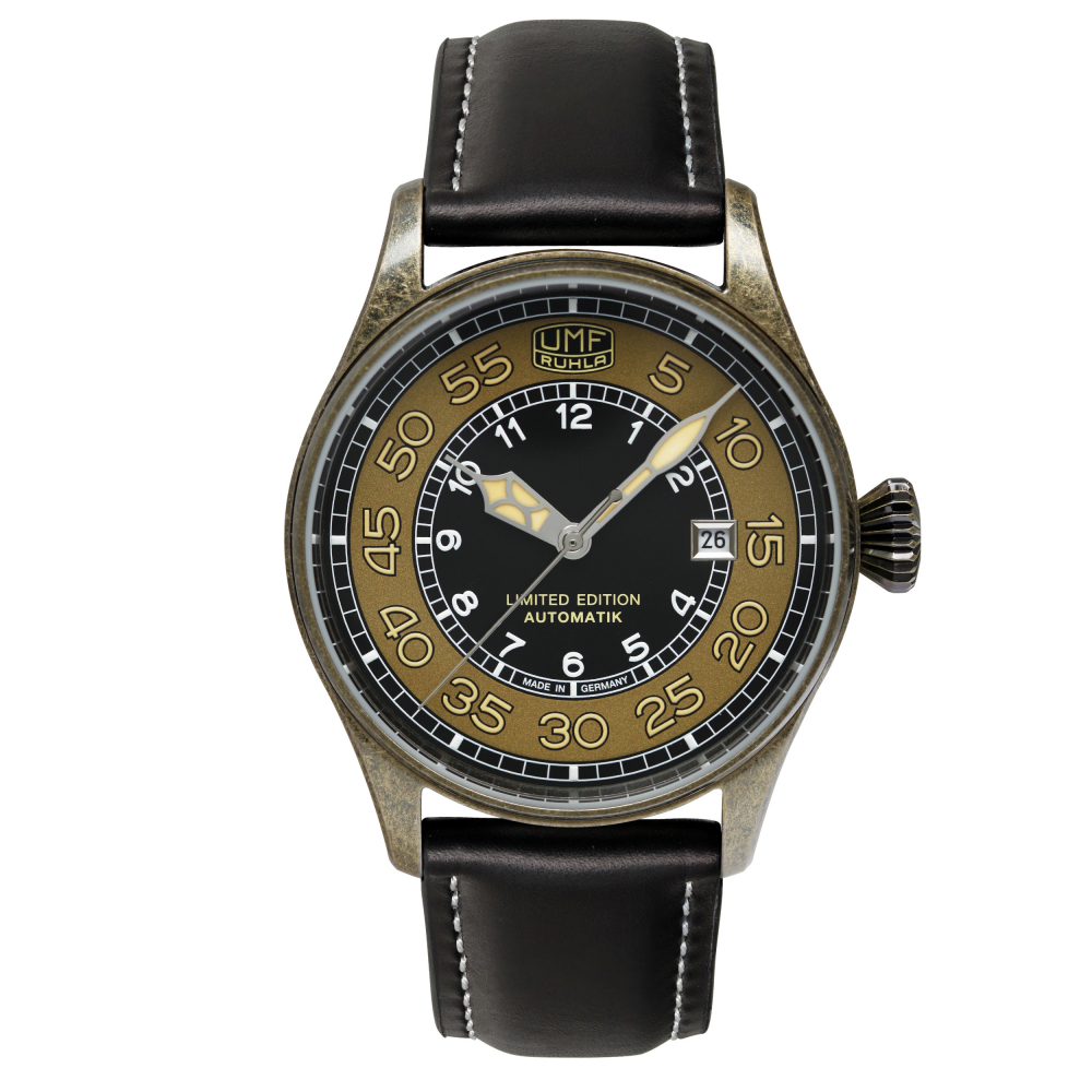 UMF Ruhla 1164-5 Automatik, Armbanduhr, Vintagelook, 42mm