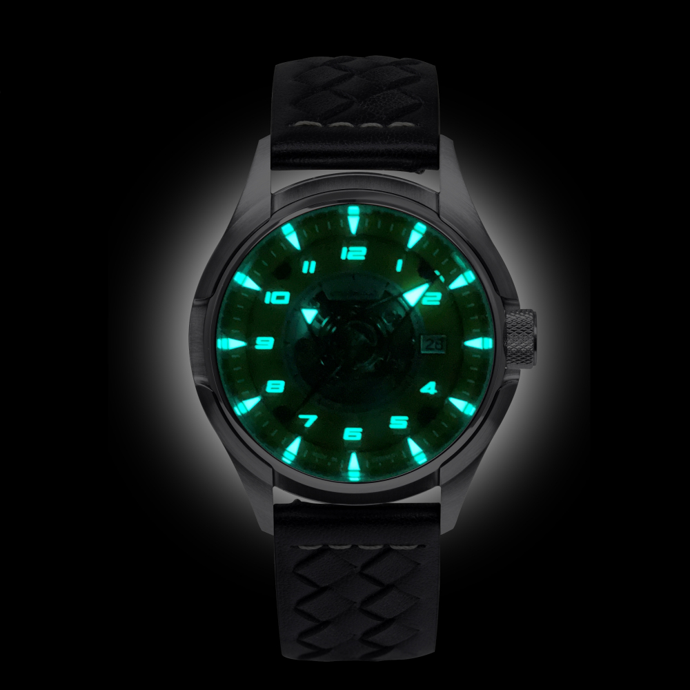 UMF Ruhla Colani 1372-1 Automatik, Armbanduhr Saphirglas, Edition, 44mm