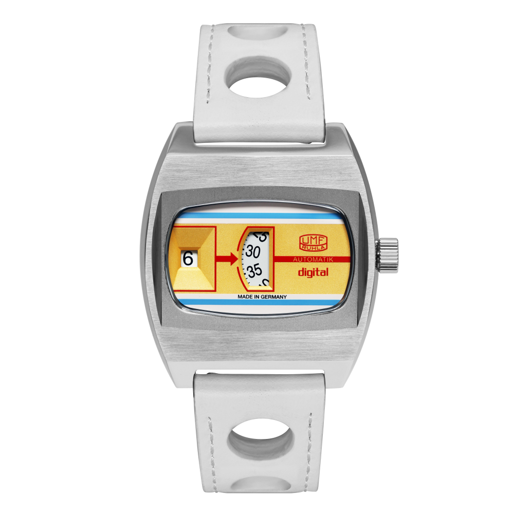 UMF Ruhla 1436-5 Digi Scheibenuhr Final Edition Automatik, Saphirglas, 41mm