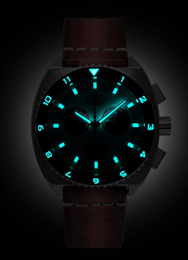 UMF Ruhla Armbanduhr 1886-1 Melkus RS 1000 Edition, Chrono, Saphirglas, 43mm
