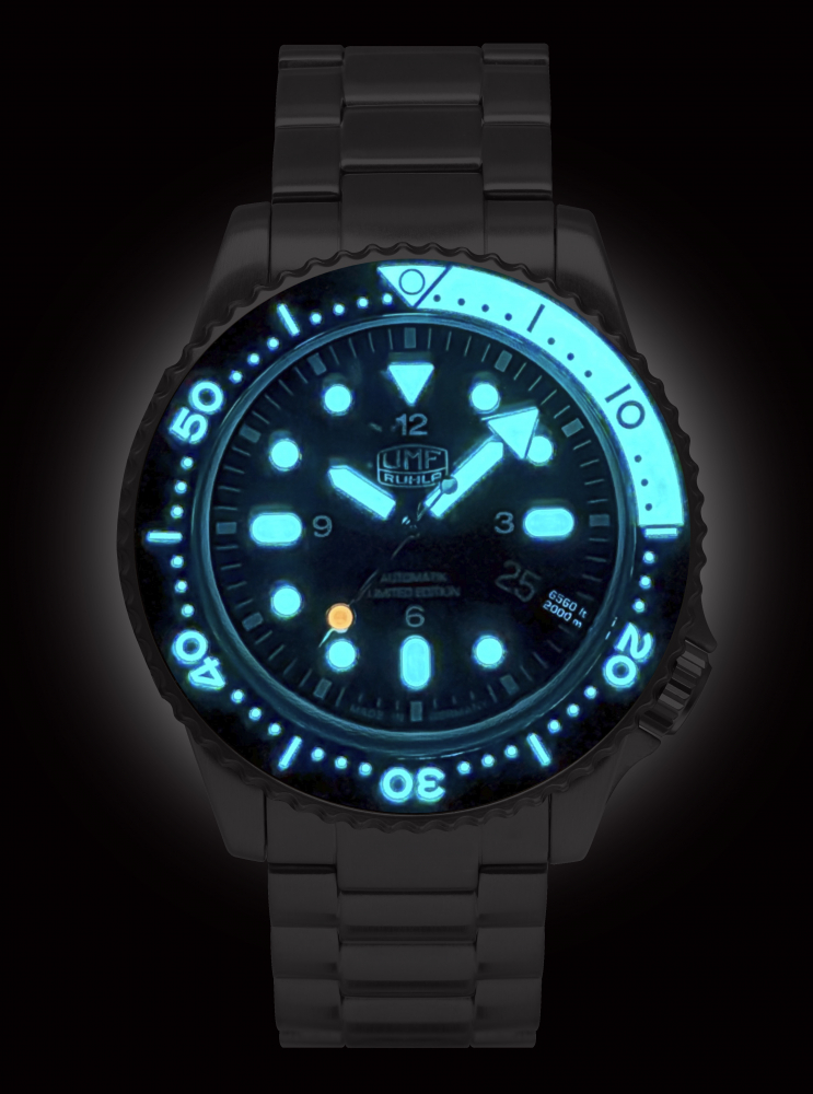 UMF Ruhla 1958M-2 Armbanduhr Kampfschwimmer 200ATM, ETA Automatik, 44mm