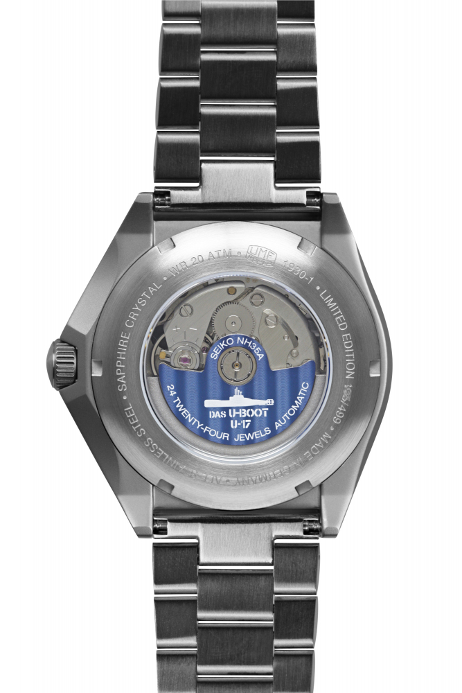 UMF Ruhla -Das U-Boot U-17- Armbanduhr 1930M-1 Taucher Automatik, 43mm