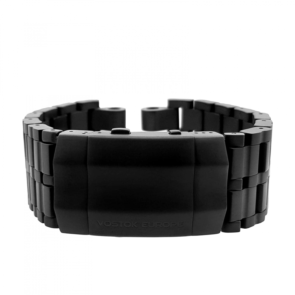 Ersatzband-Wechselband Vostok Europe Energia Rocket Edelstahl 26 mm schwarz