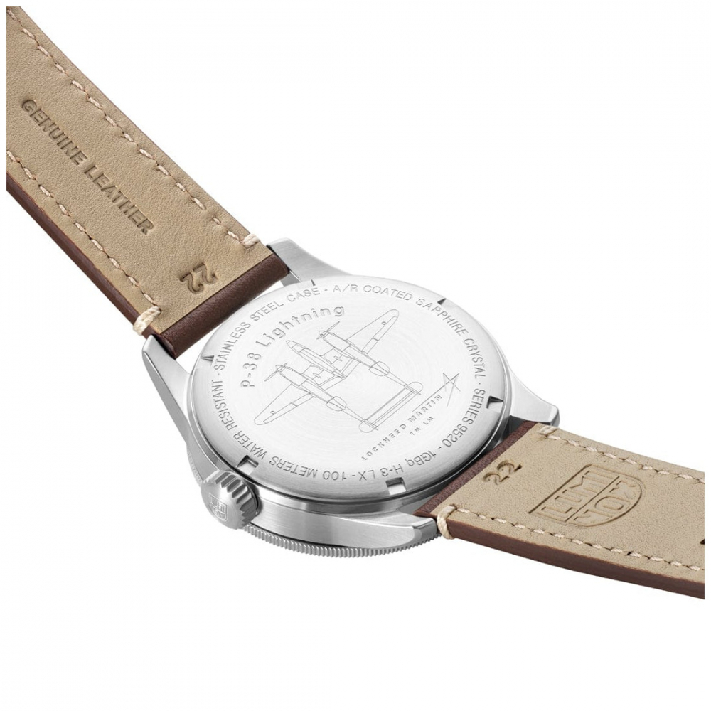 Luminox XA.9521 Herren Armbanduhr Fliegeruhr P-38 Lightning GMT 9520 Series