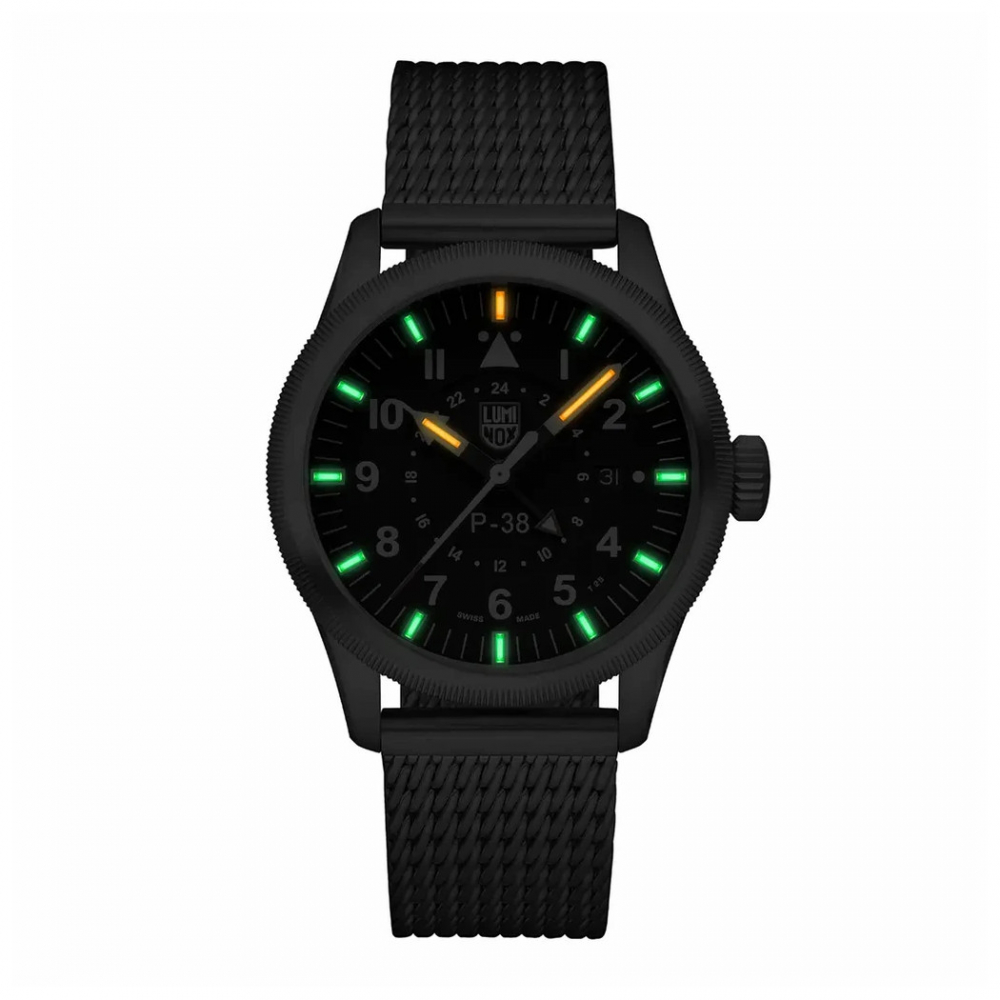 Luminox XA.9522 Herren Armbanduhr Fliegeruhr P-38 Lightning GMT 9520 Series