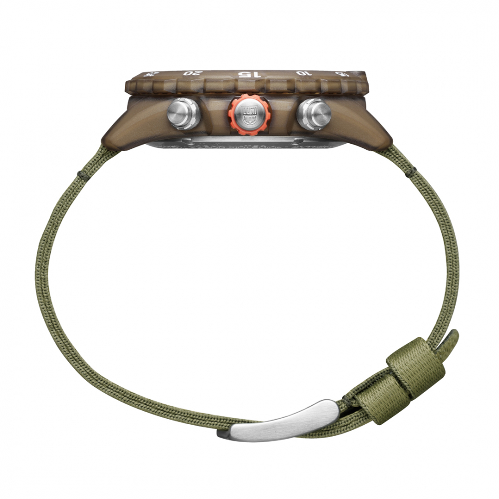 Luminox Herren Armbanduhr 3757.ECO, Bear Grylls Survival X Tide, 45 mm Nachhaltige Outdoor Uhr