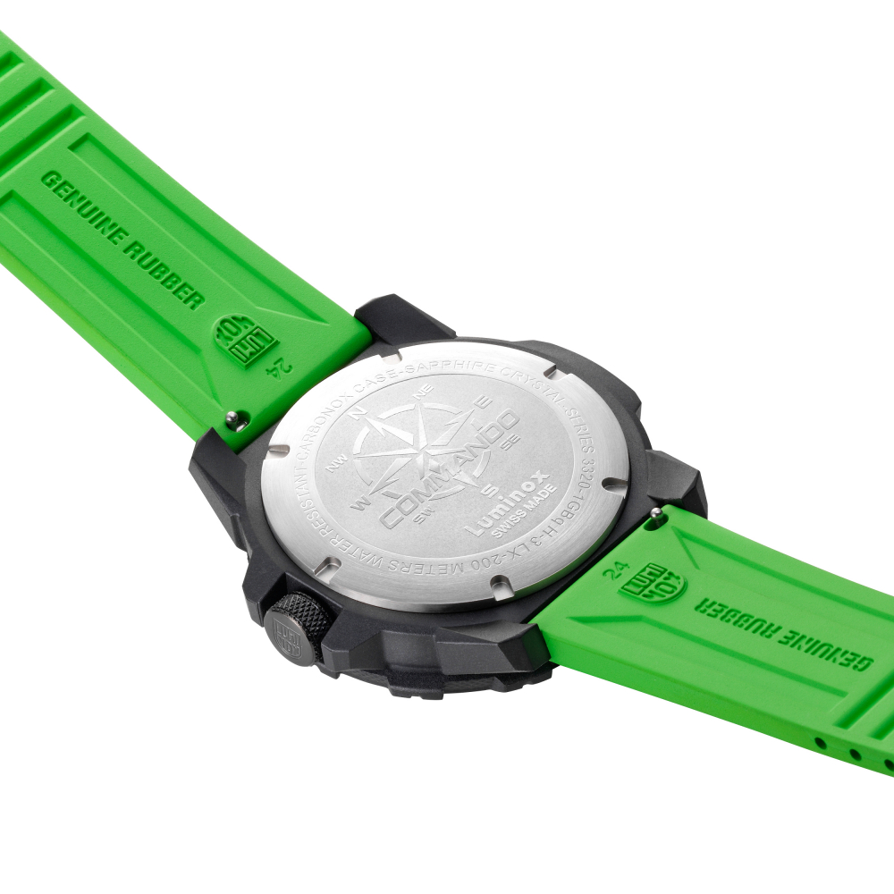 Luminox Herren Armbanduhr XS.3337 Commando Grün, Taucheruhr, Saphirglas, 24h-Anzeige