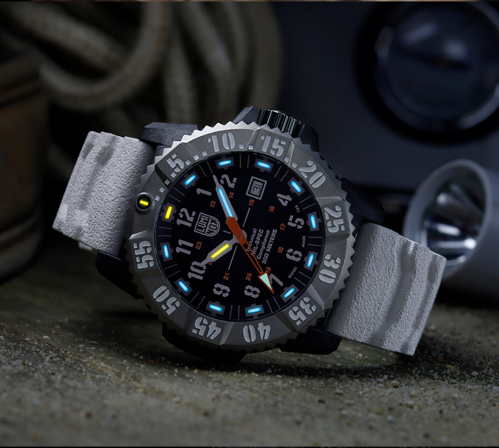 Luminox XL.3359.SET MIL-SPEC 46 mm, Militäruhr Armbanduhr, Taucheruhr, Saphirglas