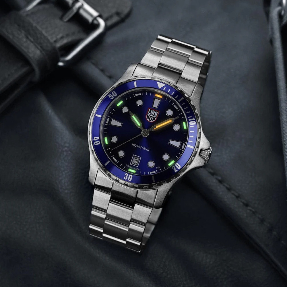 Luminox Herren Armbanduhr XS.0943 Sport Timer blau, 40mm, Saphirglas 10 ATM