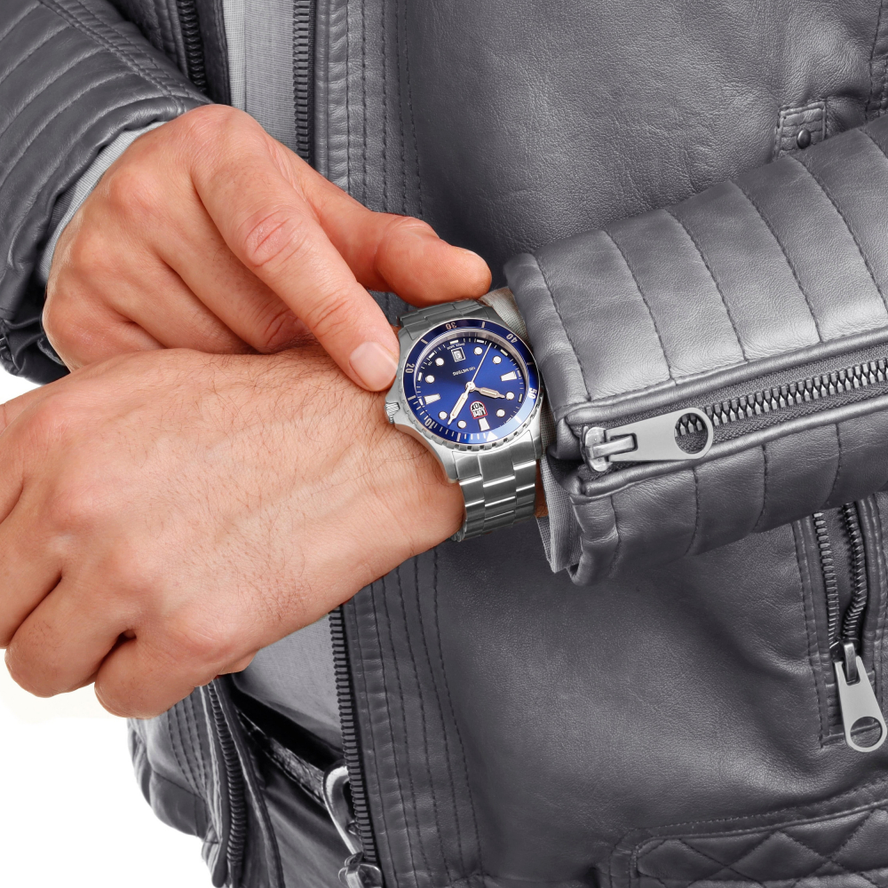 Luminox Herren Armbanduhr XS.0943 Sport Timer blau, 40mm, Saphirglas 10 ATM