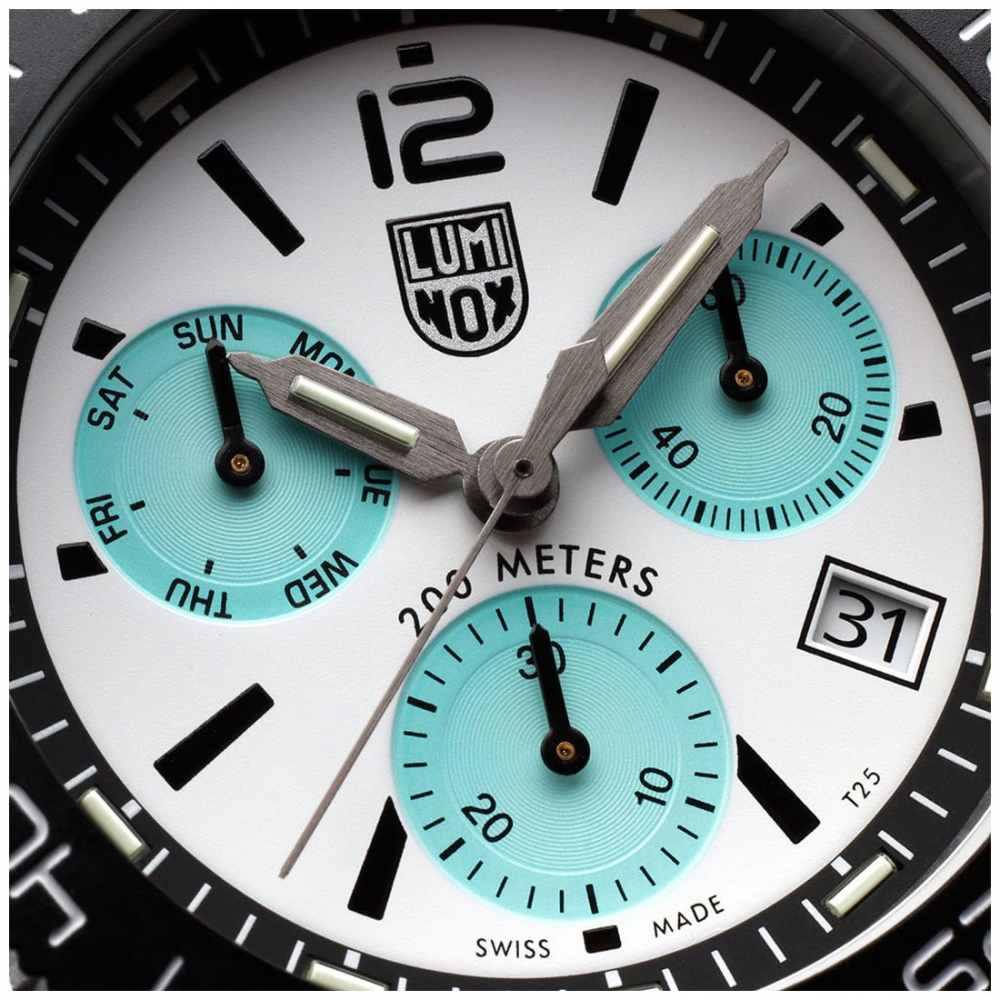 Luminox XS.3143.1 Pacific Diver Chrono 44 mm, Taucheruhr - Türkis, Saphirglas