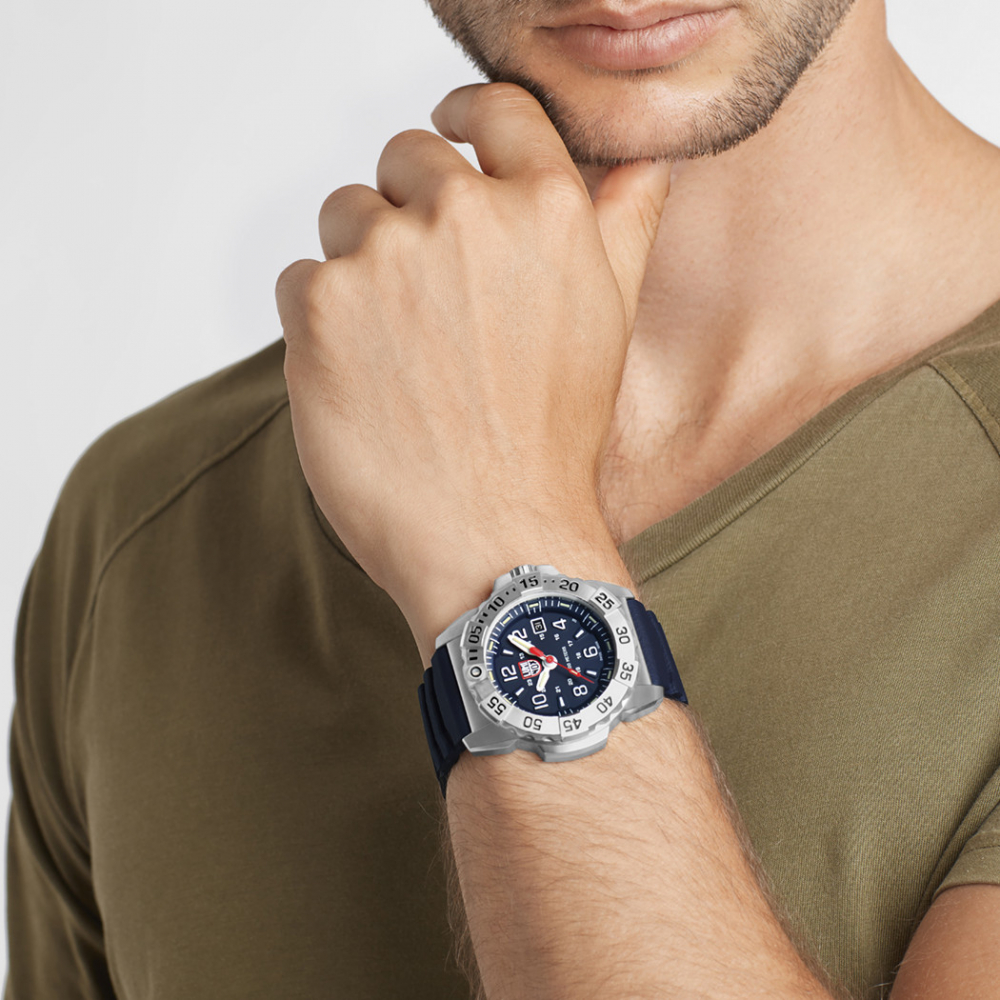 Luminox XS.3253 Herren Armbanduhr Navy SEAL Steel, 45 mm, Militäruhr 20ATM, Saphirglas