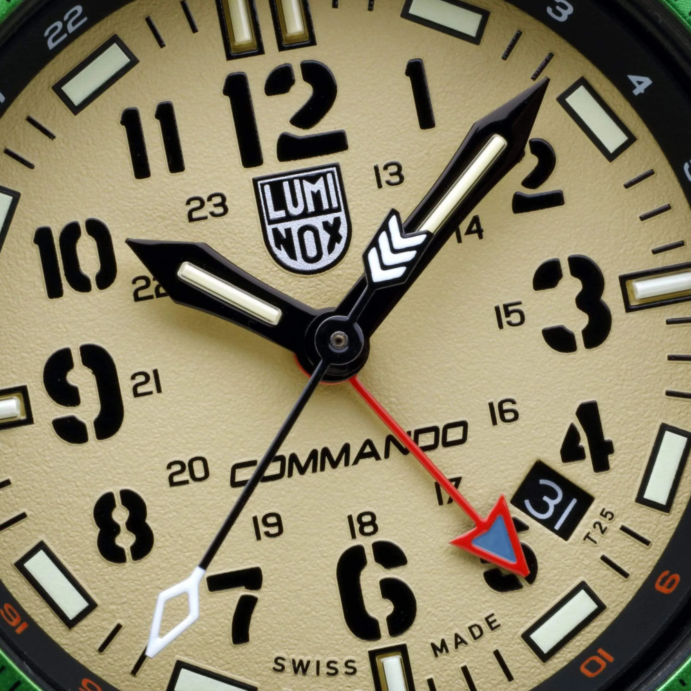 Luminox Herren Armbanduhr XS.3321 Commando Raider, Taucheruhr, Saphirglas, 24h-Anzeige
