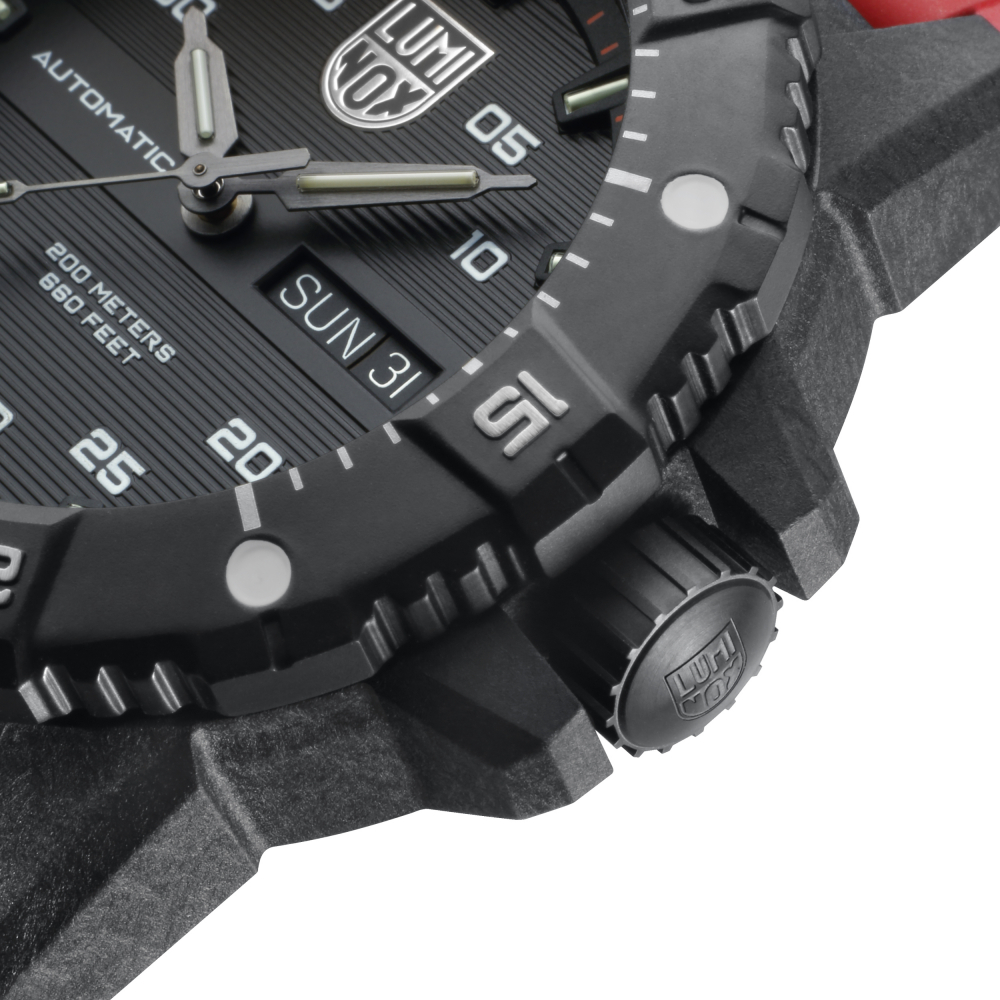 Luminox XS.3875 Master Carbon SEAL Automatic Militäruhr Day-Date Saphirglas