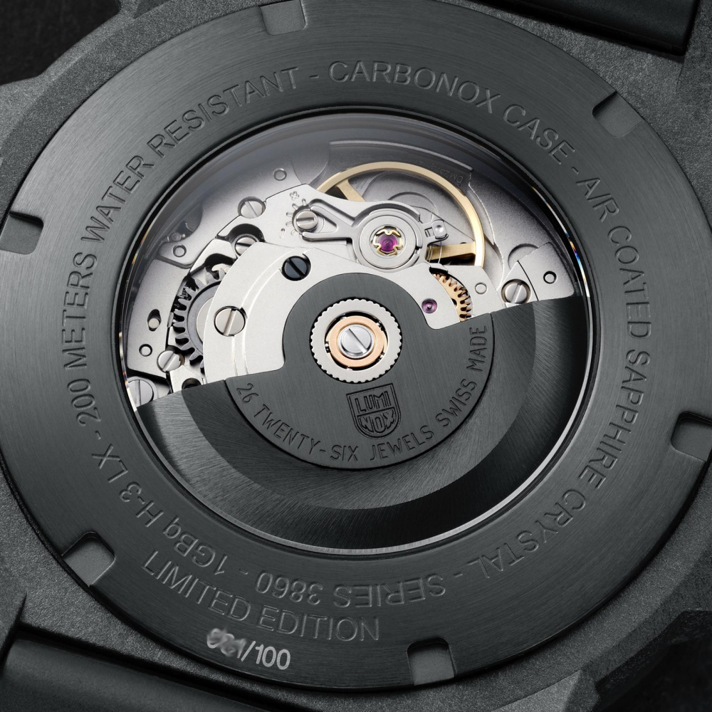 Luminox XS.3875.INHO Master Carbon SEAL Automatic Day-Date Saphirglas
