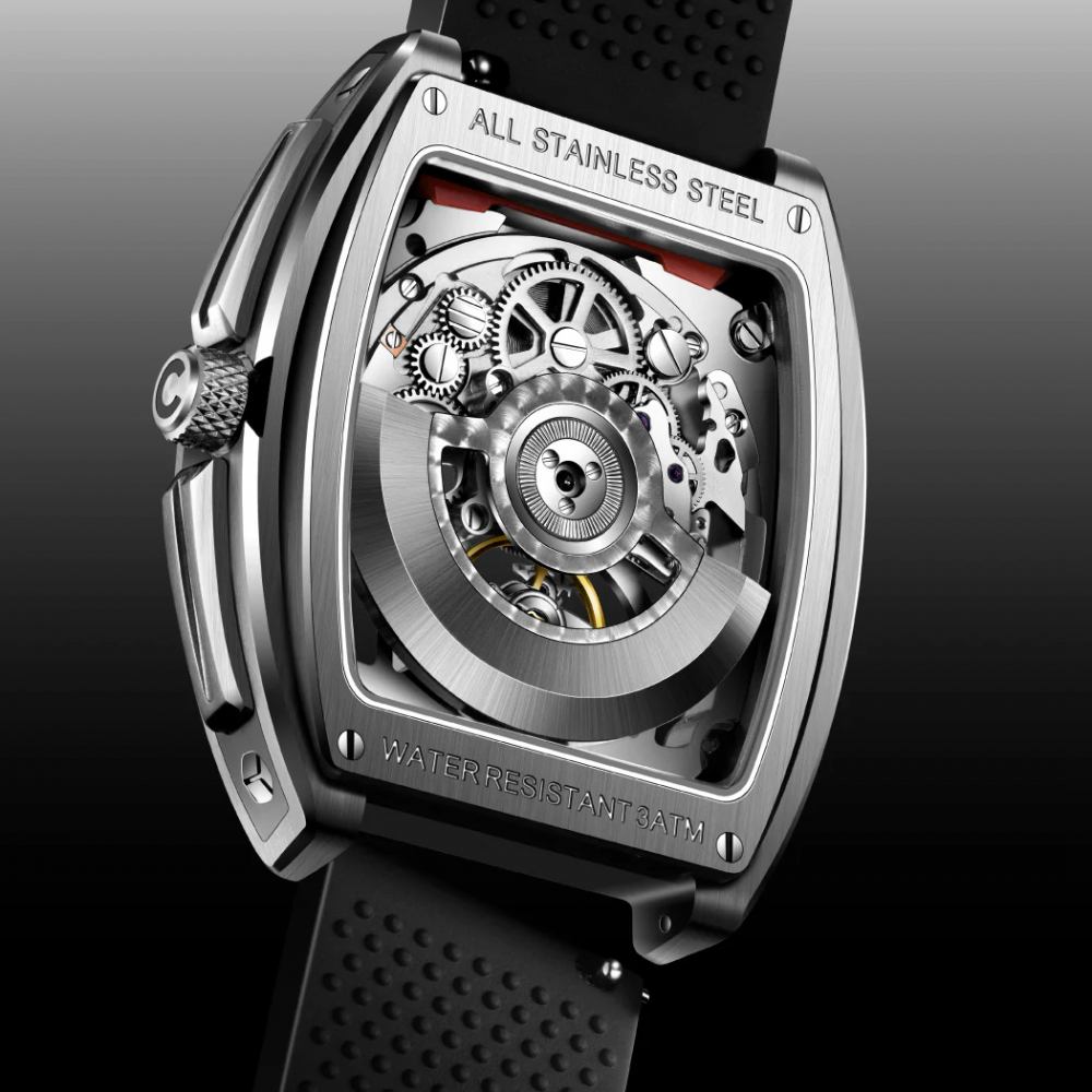 CIGA Design Uhr Z031-TT01-W5BK Edge Automatik Titan Skelettuhr