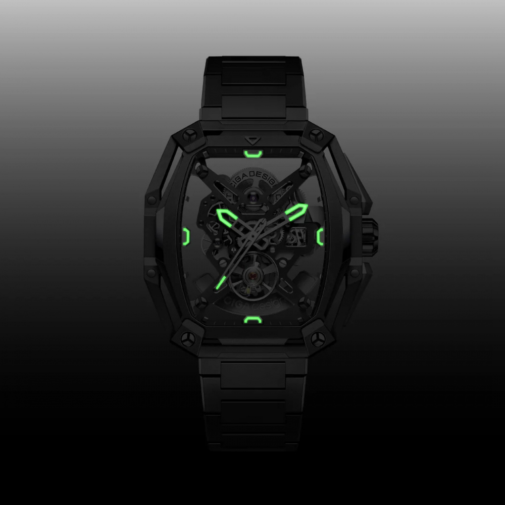 CIGA design Uhr Z035-SS01-W1S Automatik Hunter Silberfarben Skelettuhr