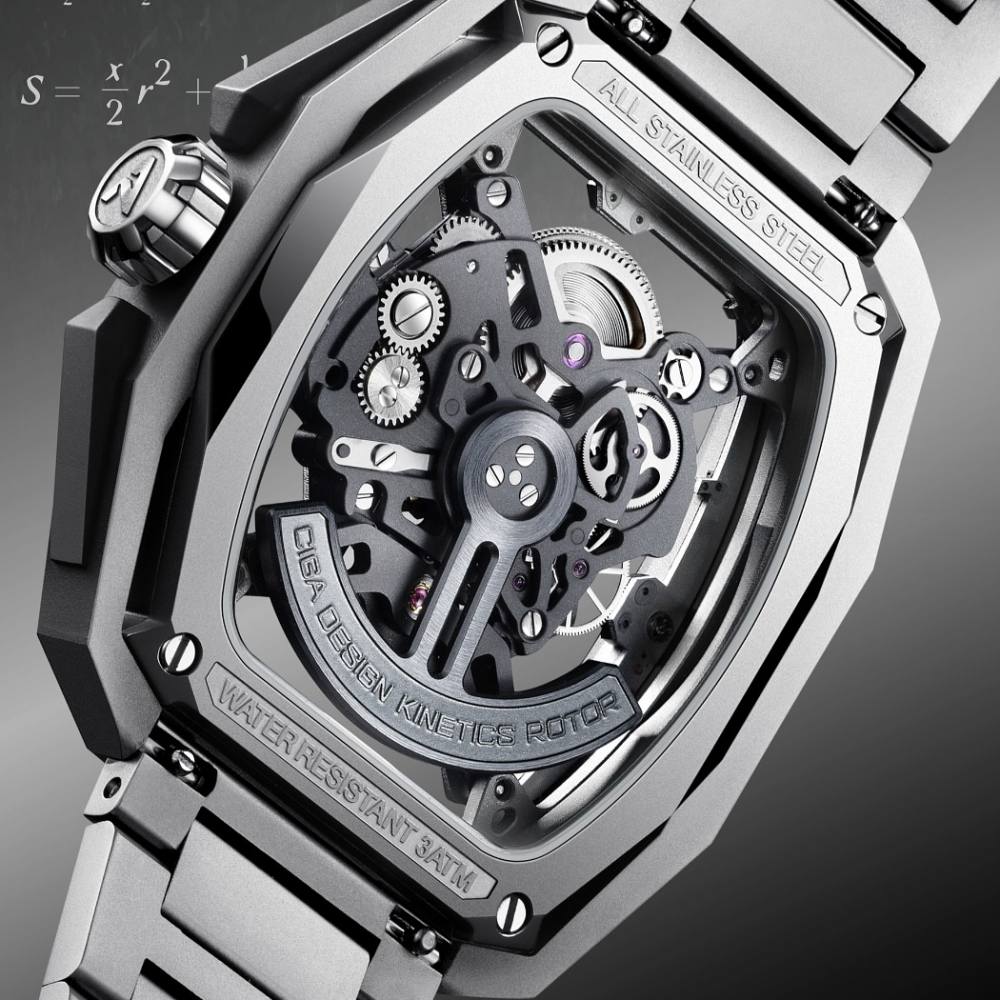 CIGA design Uhr Z035-GG01-W1G Automatik Hunter Grau Skelettuhr