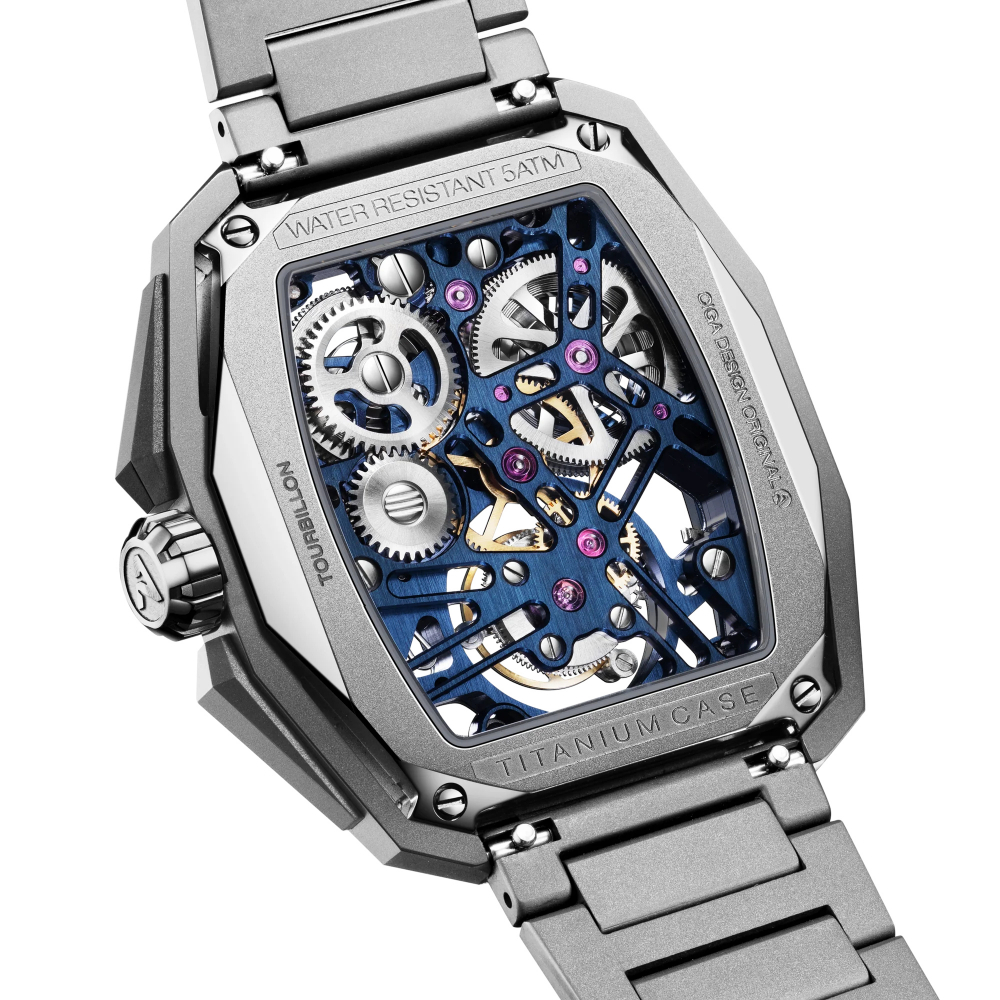 CIGA Design Tourbillon Z037-TIBU-1T6B Advanced Skeleton Complication Watch Hunter