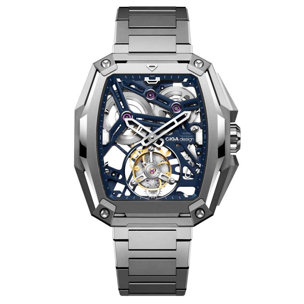 CIGA Design Tourbillon Z037-TIBU-1T6B Advanced Skeleton Complication Watch Hunter