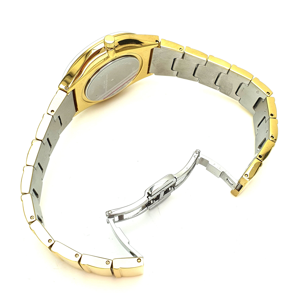 ABELER & SÖHNE AS3244 Damen Armbanduhr goldfarben Saphirglas Ronda-Werk