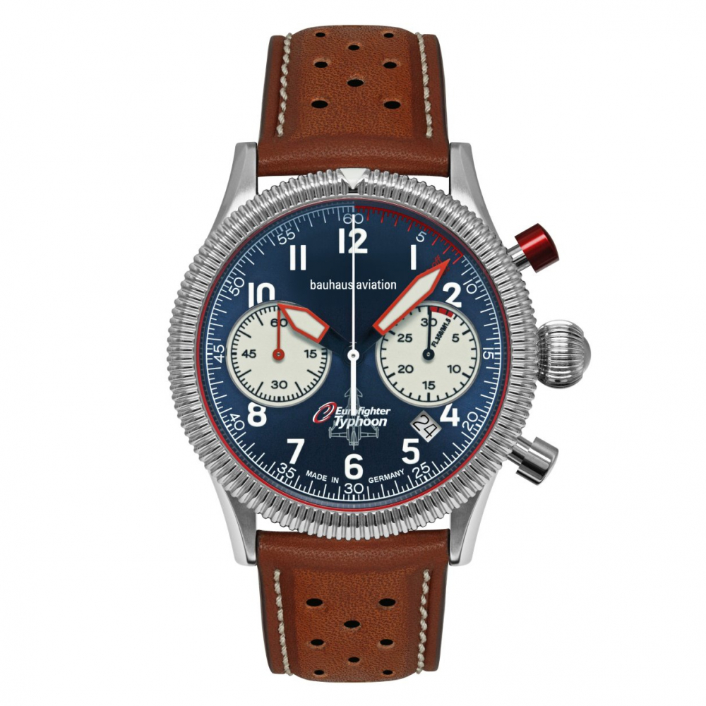 Bauhaus Aviation 2518-3 Eurofighter Automatik Sellita SW510 Chronograph Herrenuhr