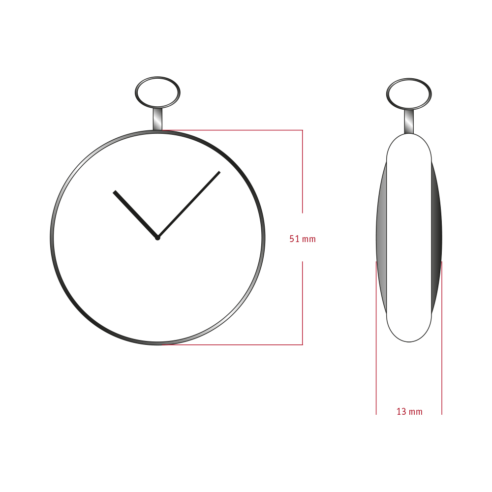 Dugena 4460977 Savonette Taschenuhr Handaufzug skelettiert bronzefarben mit Kette