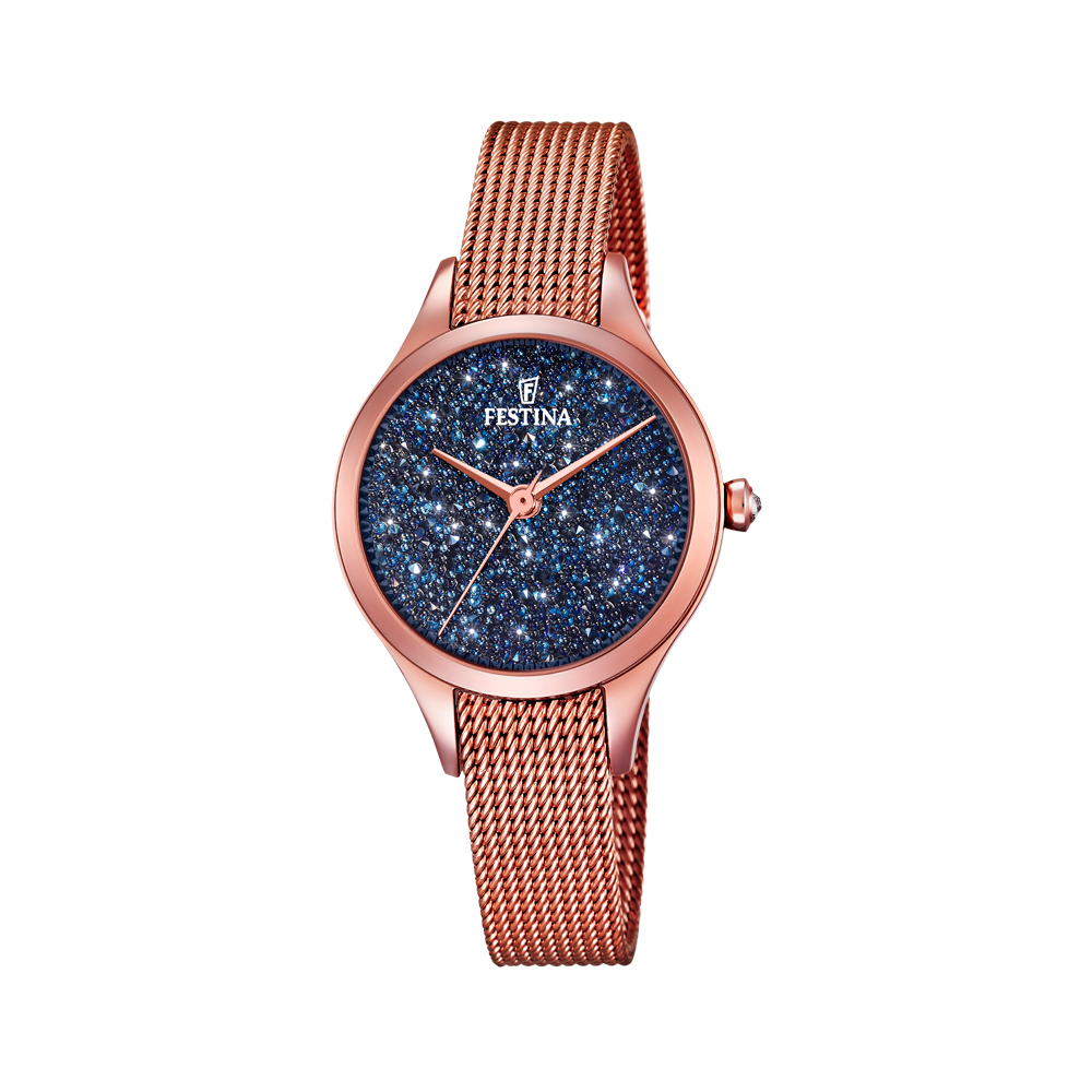 Festina Madamoiselle Damen Armbanduhr F20338-3 roségoldfarben