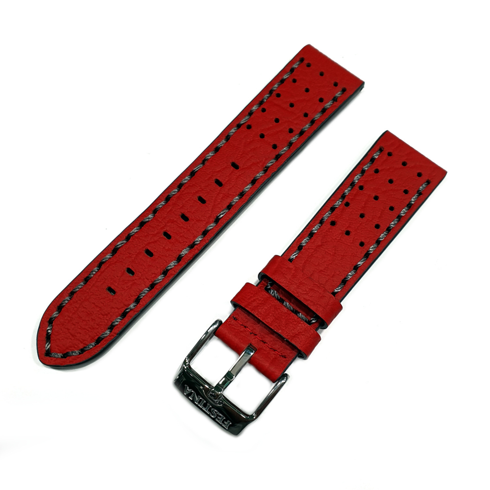 Festina Uhrenband Ersatzband Wechselband Lederband F20377 Rot Stegbreite 22mm