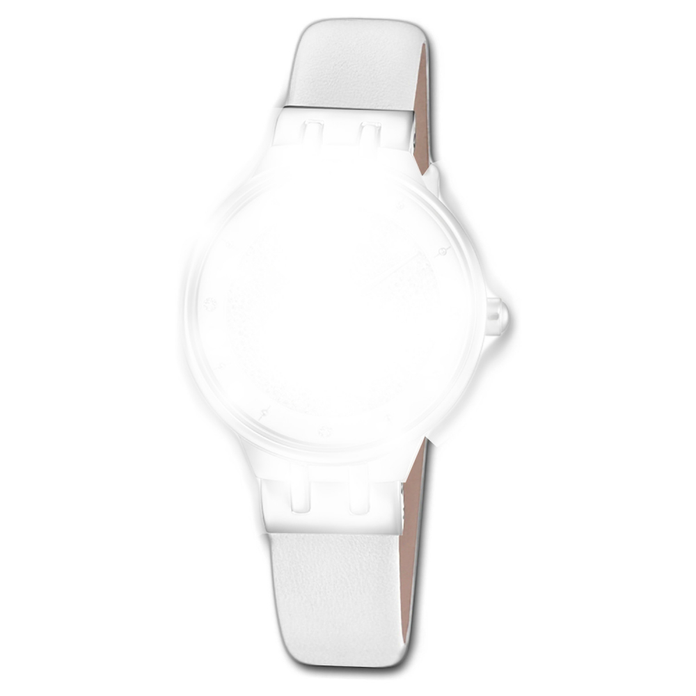 FESTINA Mademoiselle F20404 Ersatzband, Wechselband Lederband in weiß
