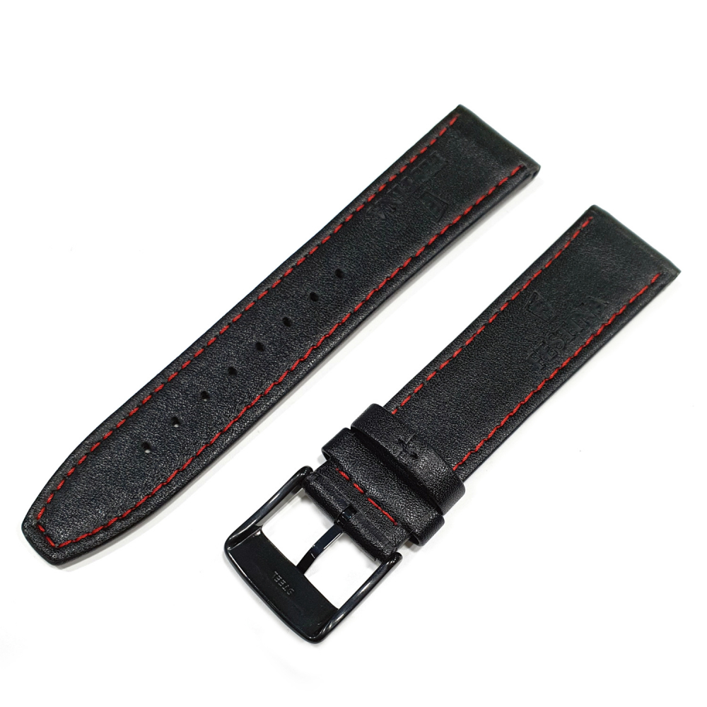 Festina Uhrenband Ersatzband Wechselband Lederband F20519 Schwarz Stegbreite 22mm
