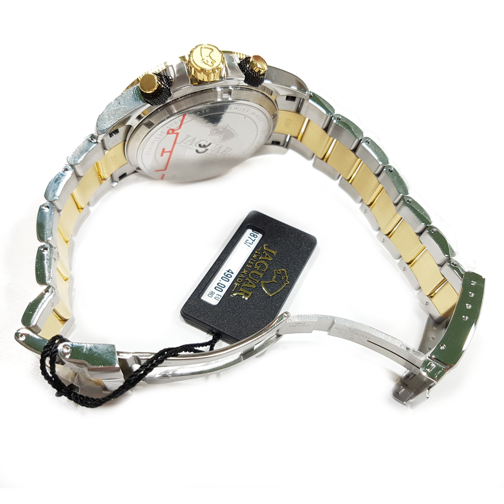 Jaguar Chrono Herren Armbanduhr J873-2 Saphirglas 20 ATM bicolor 47mm