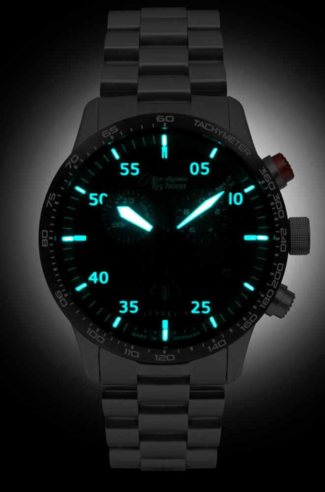 ZEPPELIN Fliegeruhr 7298M-3 Eurofighter Typhoon Chronograph Eta-Quarzwerk