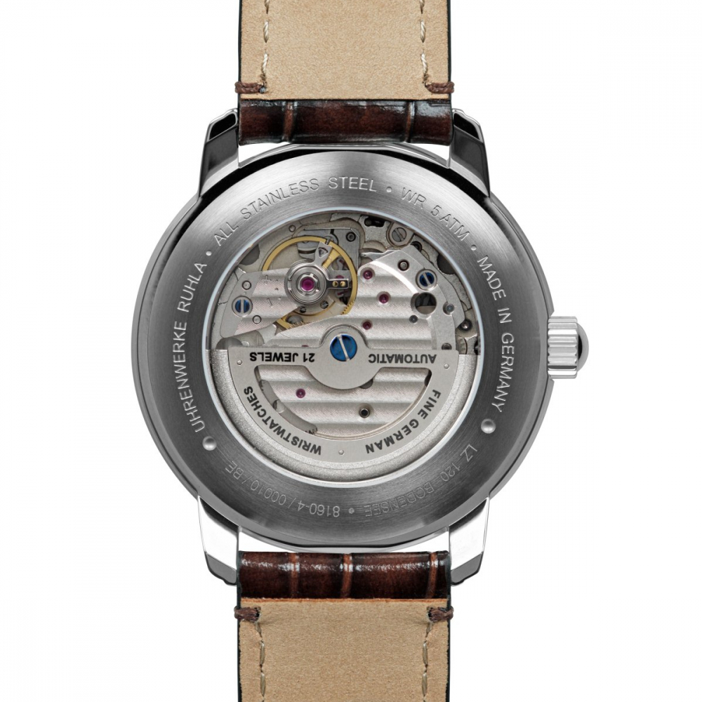 Zeppelin Herrenuhr 81604 Automatik mit 60h Gangreserve und Lederarmband