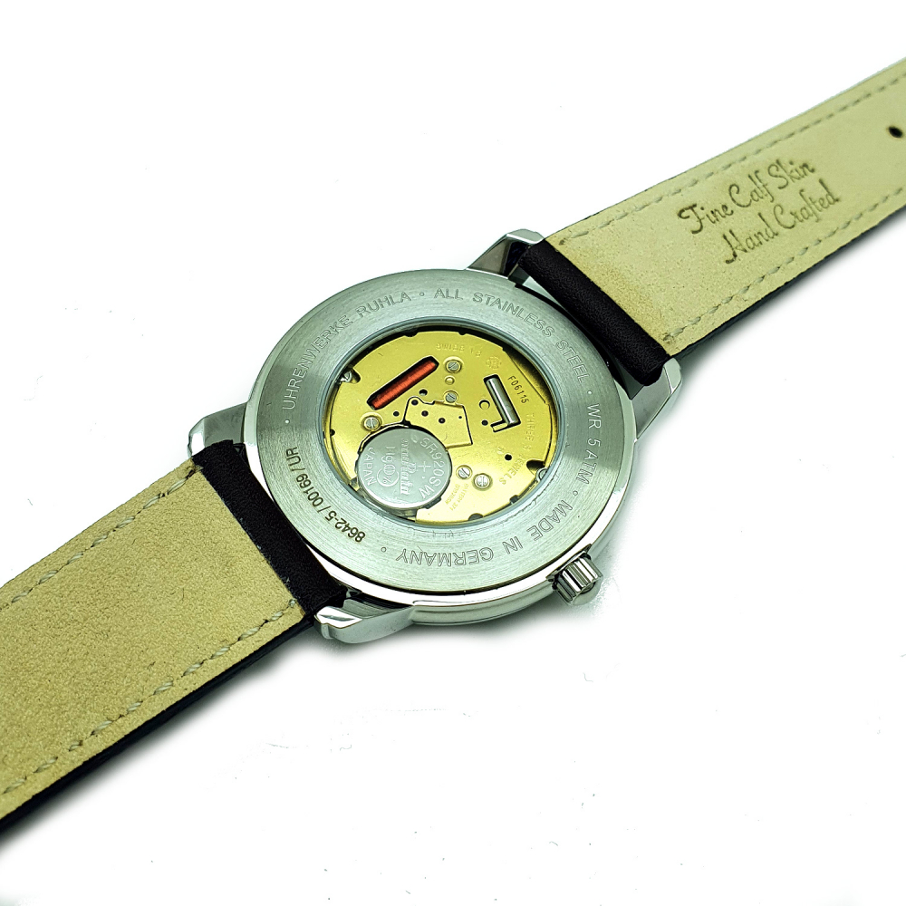 Zeppelin Herren Armbanduhr 8642-5 Monotimer ETA-Quarzwerk Glasboden Einzeiger
