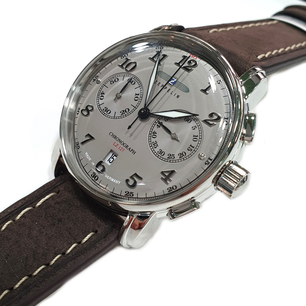 ZEPPELIN Herren Armbanduhr 8678-4 Chronograph  LZ127 Graf Zeppelin