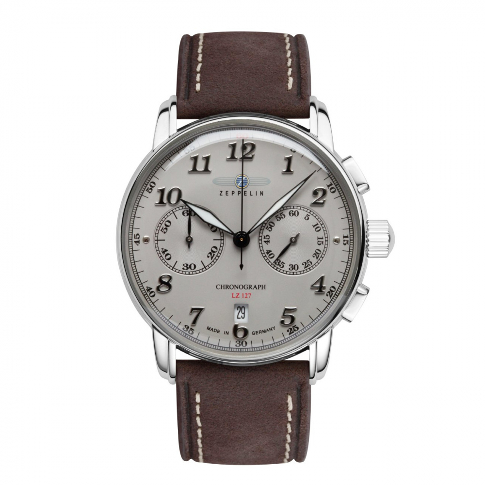 ZEPPELIN Herren Armbanduhr 8678-4 Chronograph  LZ127 Graf Zeppelin
