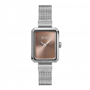 BOSS Damen Armbanduhr Whisper 1502431 Silberfarben Milanaiseband