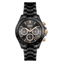 Boss Damen Armbanduhr 1502633 Multifunktion, Keramik schwarz