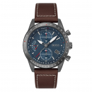 Boss Herren Armbanduhr Pilot Edition Chrono 1513852 Lederband