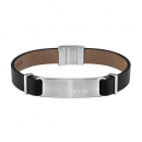 BOSS Herren Armband 1580044M Leder-Edelstahl