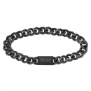 HUGO BOSS Herren Panzer-Armband 1580145M schwarz 20cm