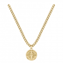 BOSS Herren Kette mit Anhänger 1580549 NORTH Edelstahl 60cm Kompassmotiv